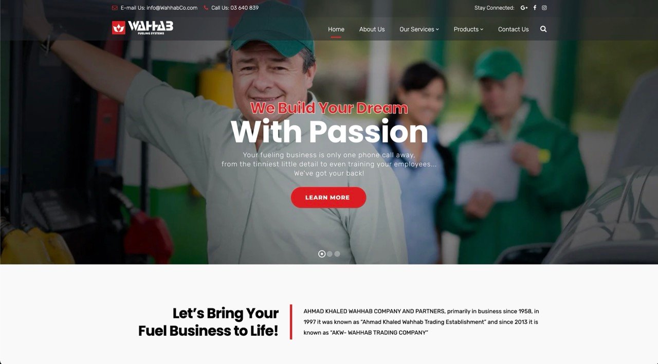 Wahhab Co Industrial Website